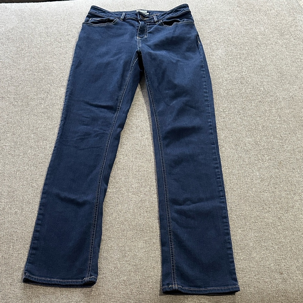 L.L. Bean Women's Slim Leg Favorite Fit Jeans - Deep Blue